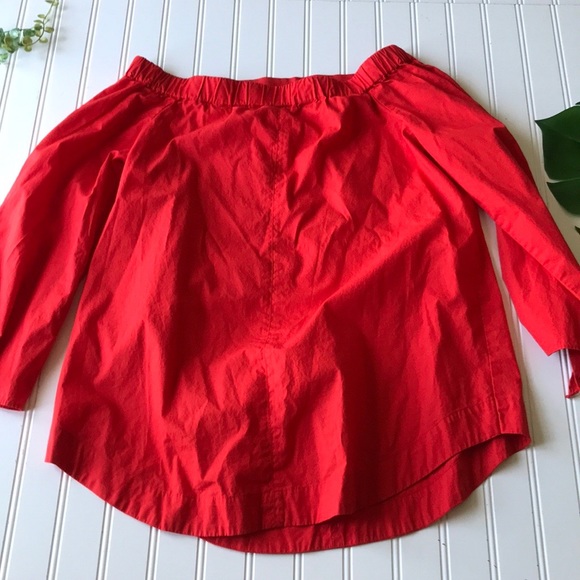 Free people show me some shoulder top bow red - Picture 11 of 11